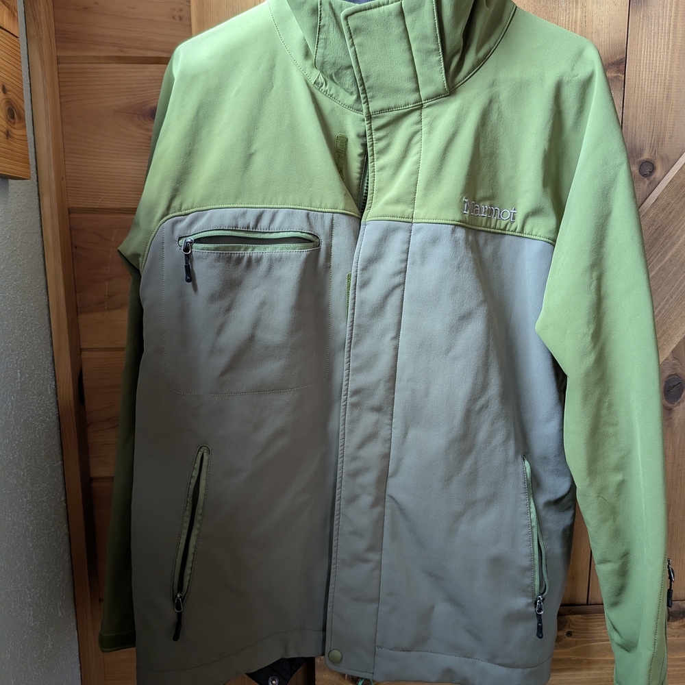 Marmot Men's Green and Gray Jacket
